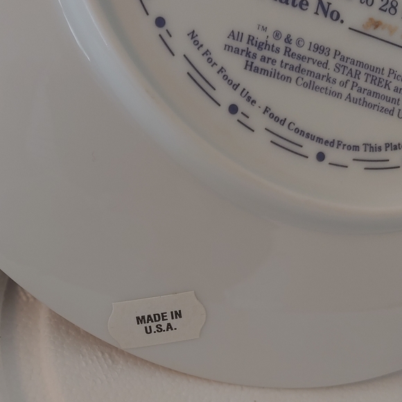 ⭕SOLD⭕Star Trek Plate - Picture 6 of 11